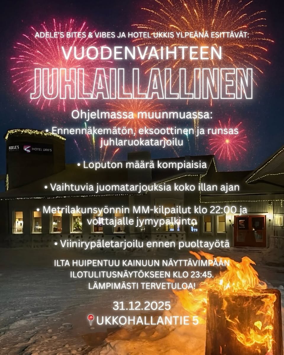 Uudenvuoden juhlaillallinen Adeles